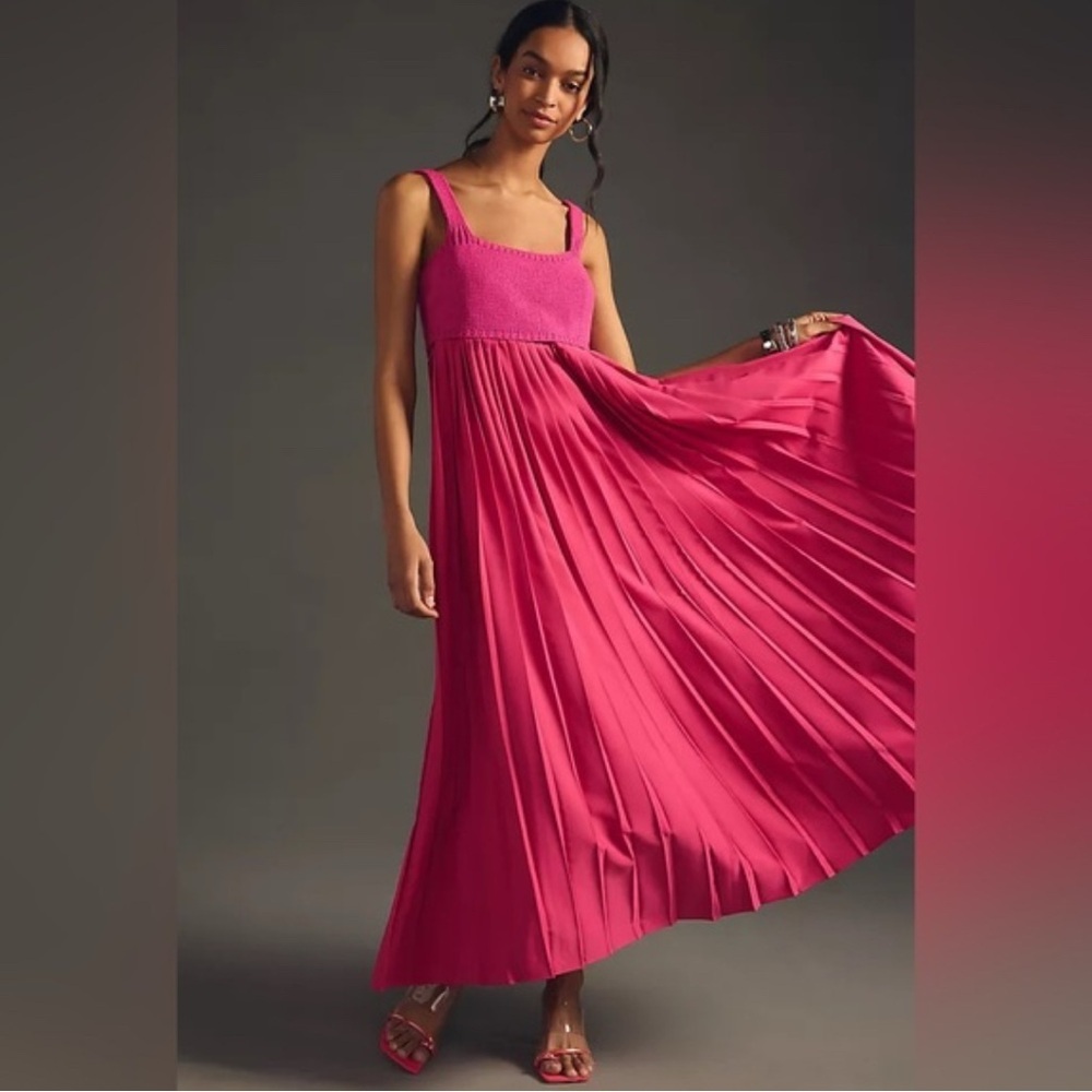 Anthropologie Mare Mare Pleated Maxi Dress
size XL